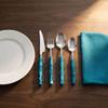Refined Bamboo Handle Cutlery Set Stainless Steel Suitable for Home Kitchens and Gifts