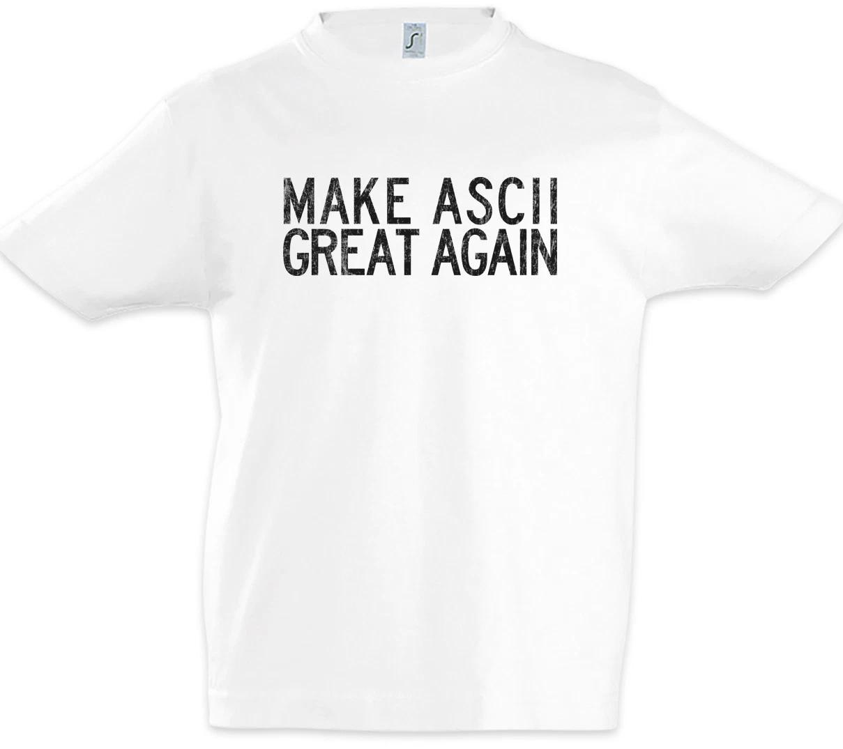Make ASCII Great Again Boys kids boys T-Shirt CSS Binary Code Computer Science Fun Nerd 100