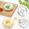 Set of 2 Commercial Stainless Steel Dessert Mold Cutters Baking Accessories Metal Texture Suitable for Baking Cookie
