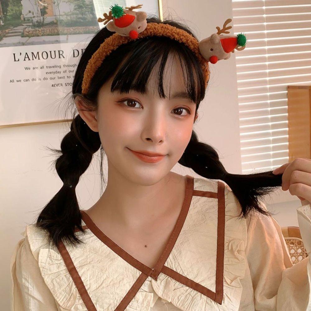 Plush Christmas Headress Headwear Hair Accessories Korean Style Hairband Hair Hoop Women Headband