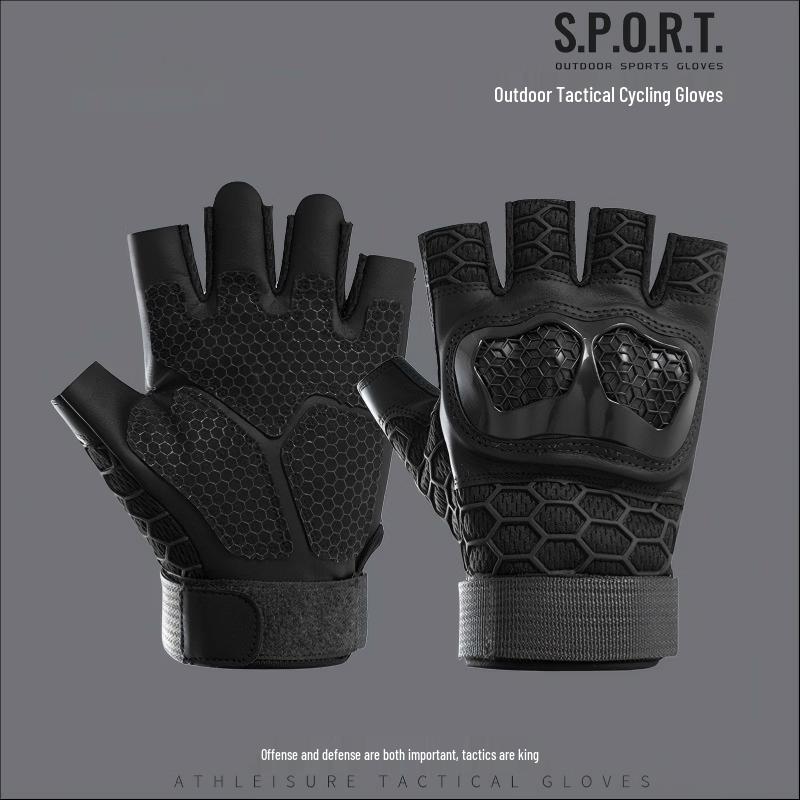 TULX Tactical Half-Finger Sports Gloves M-XL