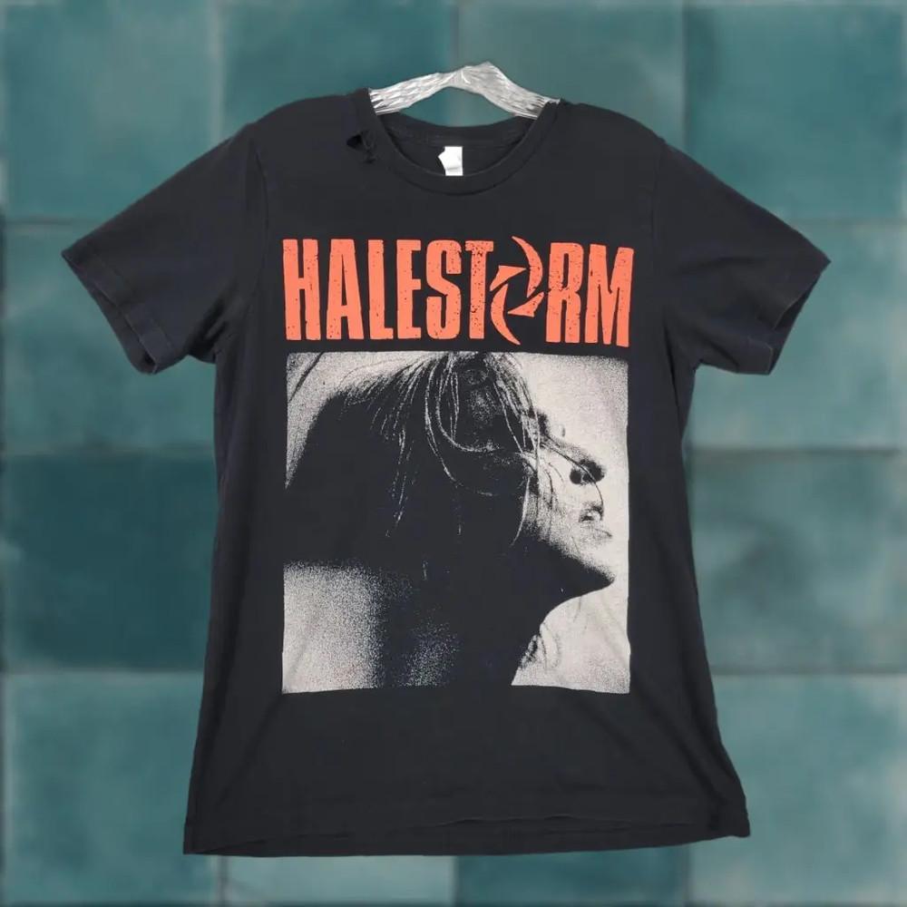 Vintage Halestorm Band T-Shirt Men Medium Black FL0959 Unisex T-Shirt S