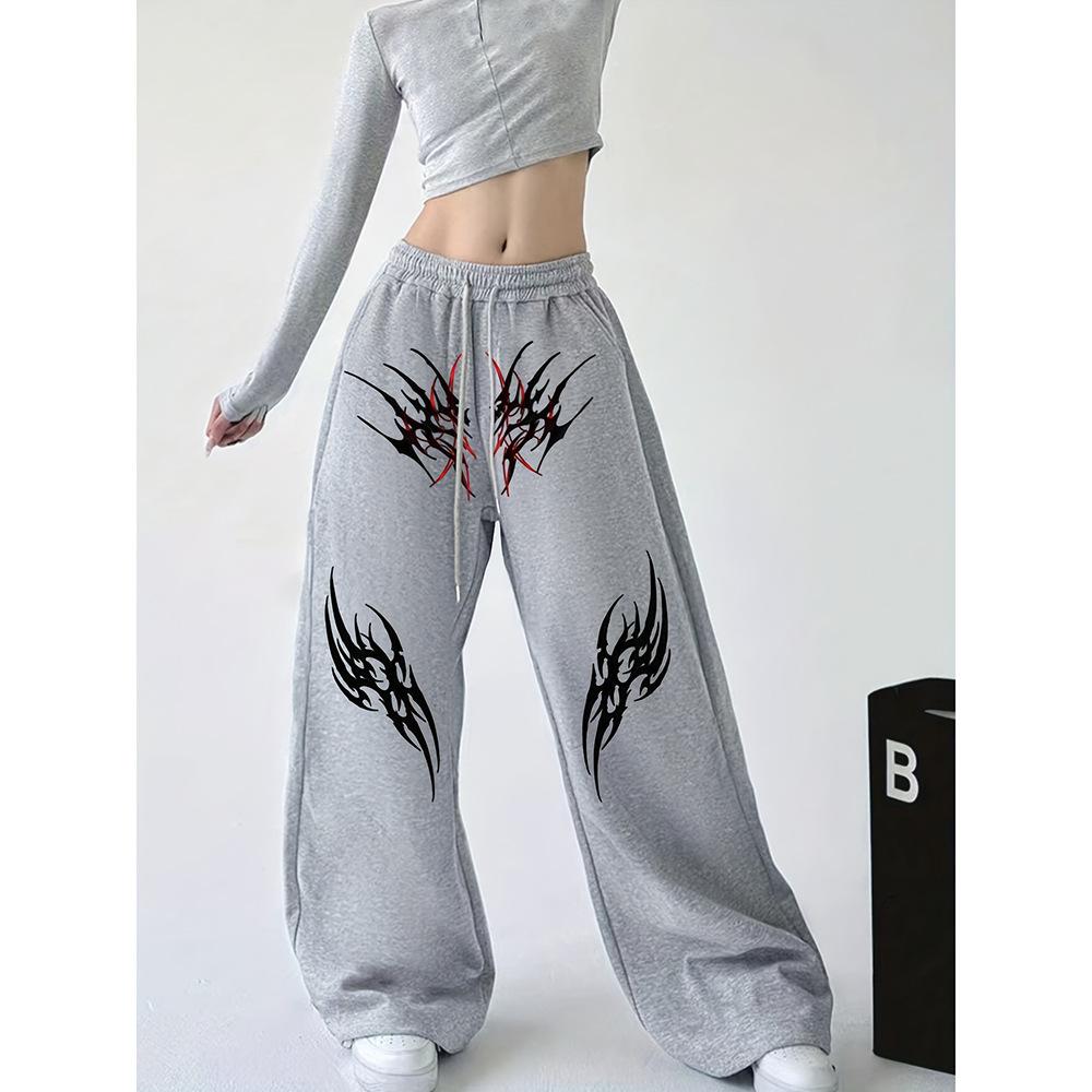High Street Hip Hop Trend Casual Pants Men's Summer New Loose Niche Straight Versatile Long Pants