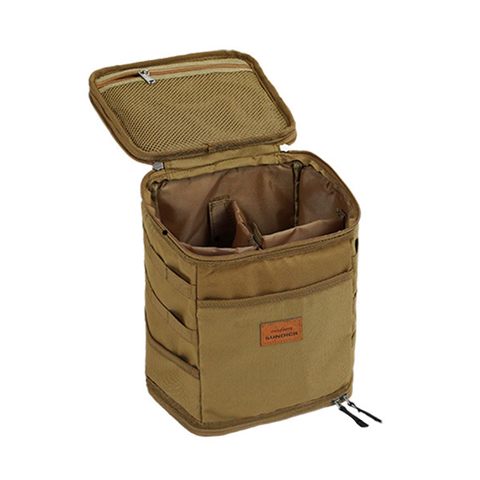 Large Camping Storage Bag Picnic Basket Gas Stove Pots Organizer Outdoor Tool Storage Travel Bags Portable Camping Tool