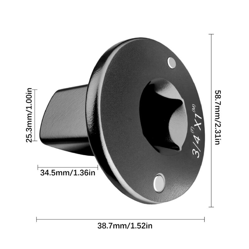Universeller flacher Steckschlüsseladapter mit magnetischer Kupplung, Ratsche für schnellen Werkzeugwechsel