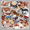 50 Horse Sticker Sheets: Trendy Waterproof Animal Graffiti for Cars, Journals & Stationery Decoration