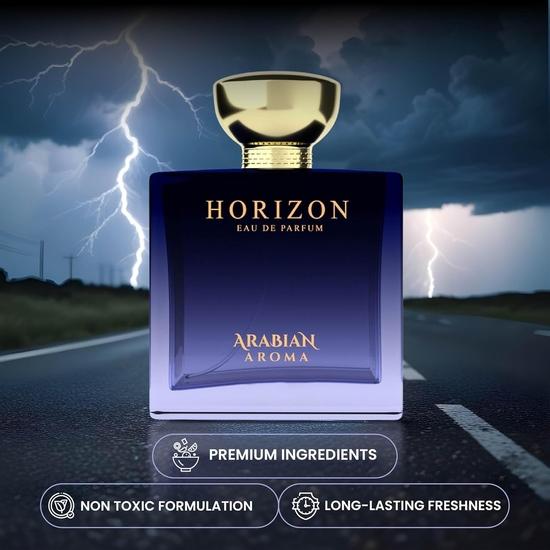 Arabian Aroma Horizon Men's Perfume | Fresh and Long-Lasting Fragrance | Refreshing Fragrance for Men | Eau De Perfume | Long Lasting