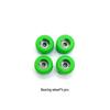 Multi-Color Fingerboard Wheels with Bearings - 4-Pack Professional Upgrade