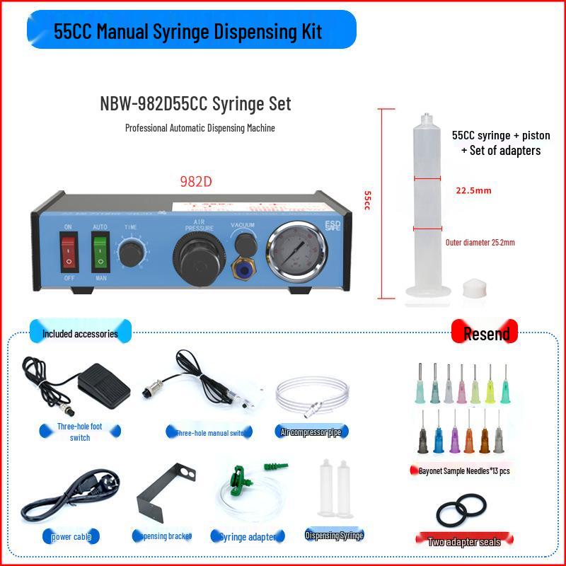 NBW-982D Semi-Automatic UV Glue & Silicone Dispensing Machine with Manual Controller