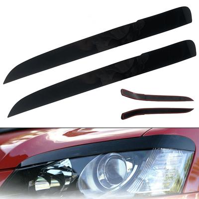 2 Stücke Auto Scheinwerfer Augenbraue Augenlid Abdeckung Trim Für Holden VE Commodore SS SSV SV6 S Glanz Schwarz ABS Auto Front scheinwerfer Rahmen