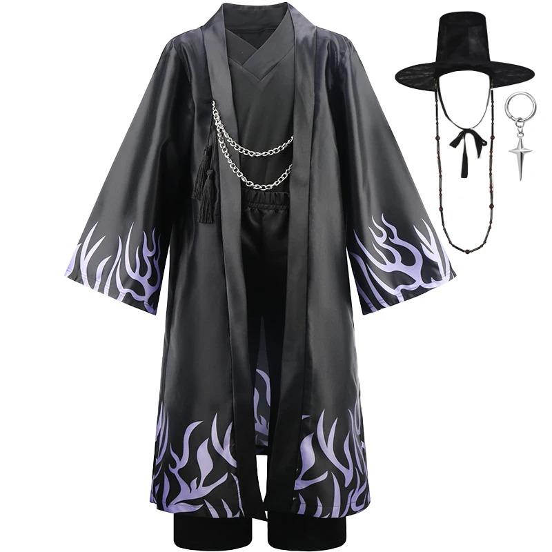 Halloween Girls Embroidered Jacket Shorts Outfits +Tassel Necklace Roleplay Theme Party Cool and Stylish Singing Costume