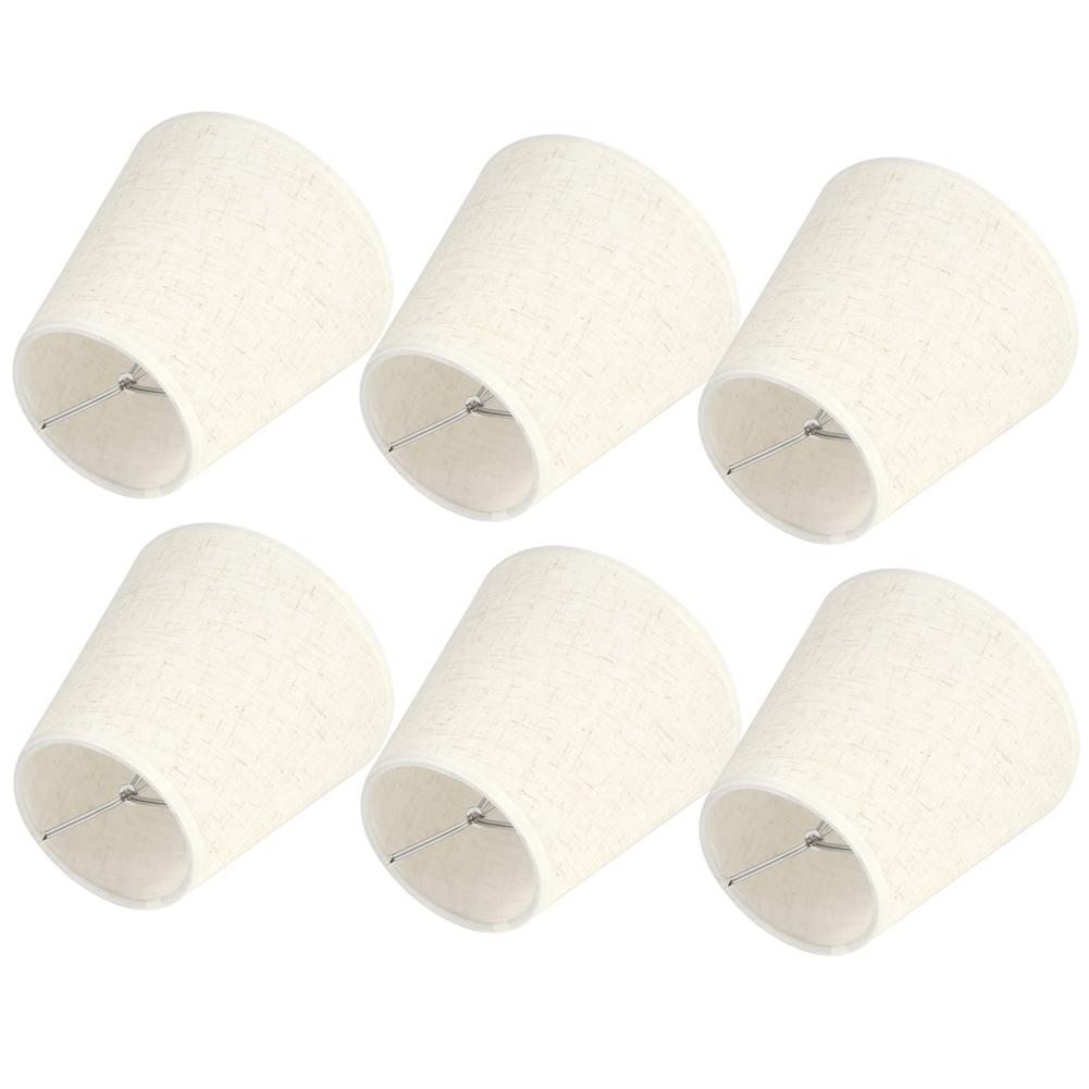 6PCS Nordic Simple Cloth Lamp Shades Art Decor Light Shade Lampshades for E14 Wall Lamp Chandelier