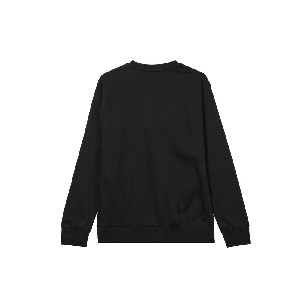 Nike Club Fleece Graphic Print Crew Neck Sweatshirt Men Tops Black FN2611-010