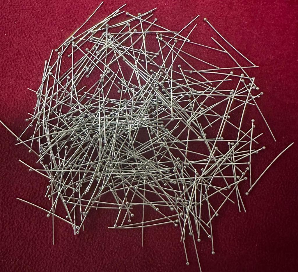 Stainless Steel 304 Ball Head Pin, 0.7mm Thick, for DIY Jewelry and Beading