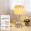 Warm Bedroom Night Light Creative Petal Mushroom Bedside Night Light Minimalist Desk Modern Glass High-End Table Lamps