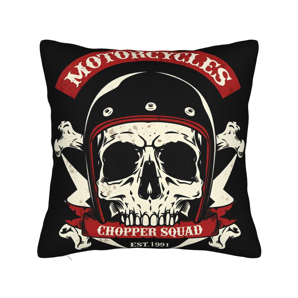 Black Grey Skull Face Día De Los Muertos Pillowcases Novelty Pillow Case For Sofa Home Decor Soft Pillow Cover