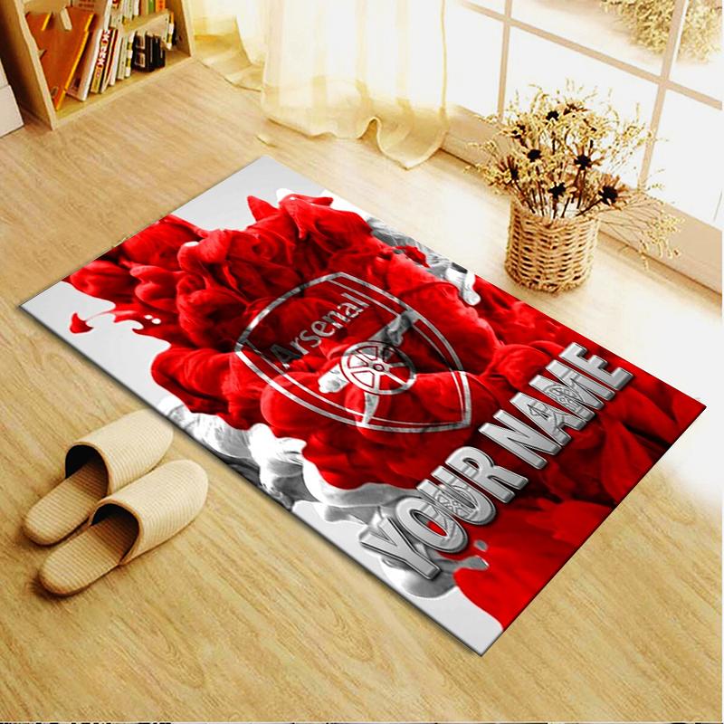 Custom Name Arsenal Carpet Rug for Living Room Bedroom Home Sofa Decoration,Kids play Non-slip Floor Mat