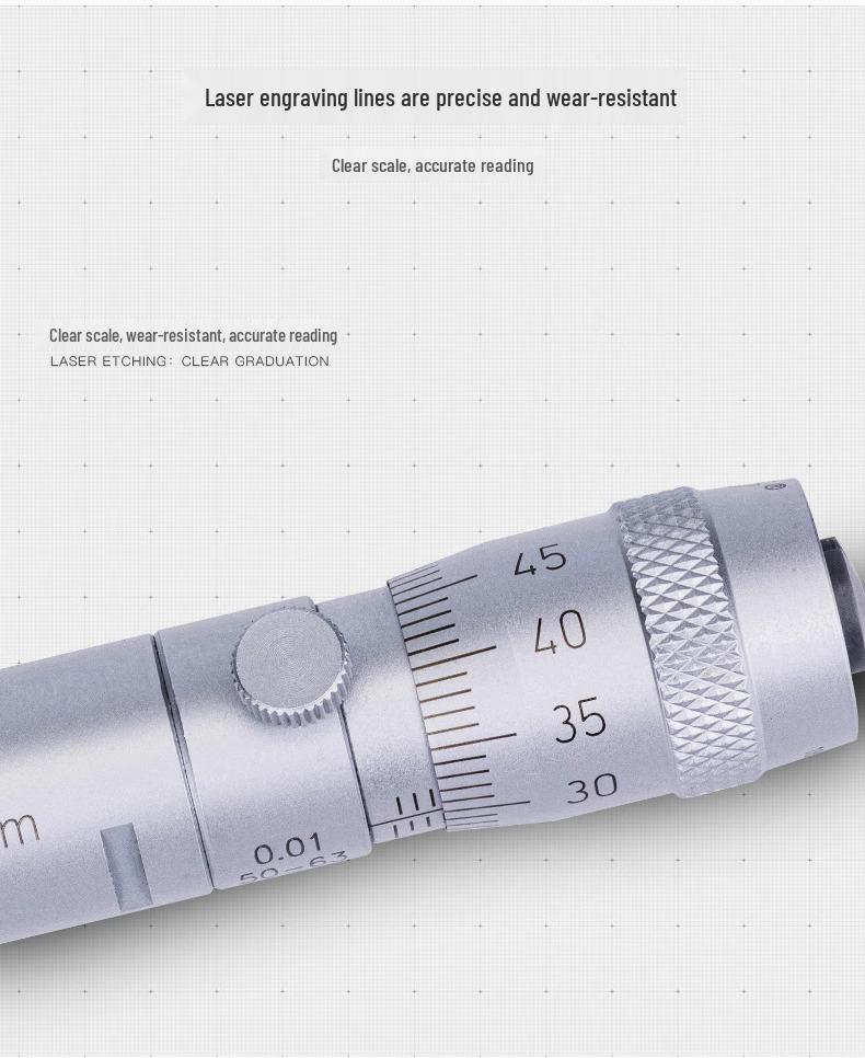 Qinghai Qing Liang High Precision Inner Diameter Micrometer 50-1000mm with Extension Rod, 0.01mm Accuracy