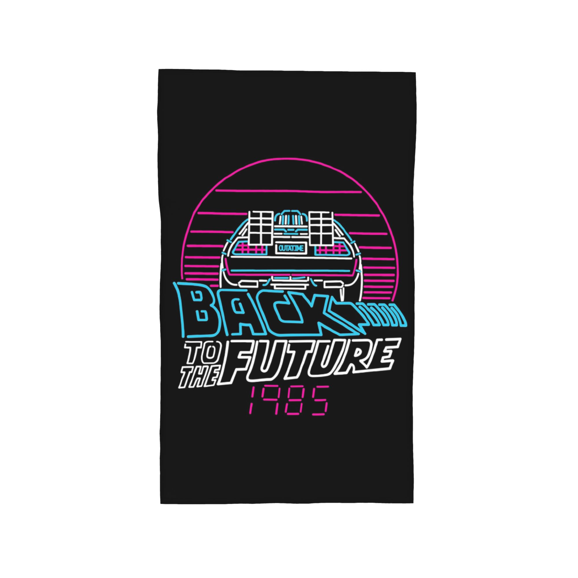 

Back To The Future 80s Delorean Future 1985 Soft Face Towel Quick Dry Pool Bath Cotton Towels Breathable W30*H60(CM)
