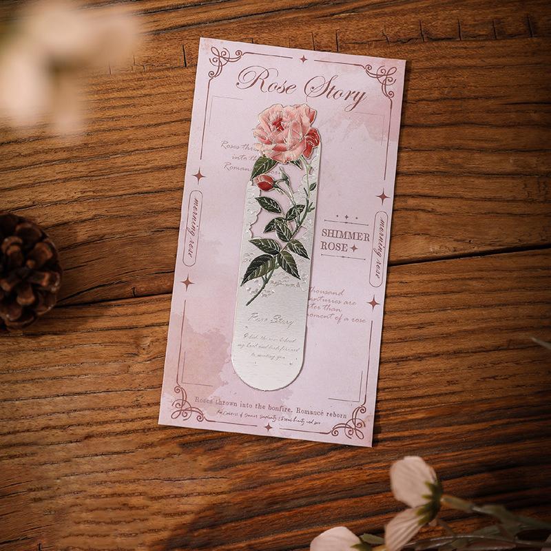 Creative Metal Chinese Style Hollow Bookmark Retro Flower Bookmark Metal Bookmark School Supplies For Children