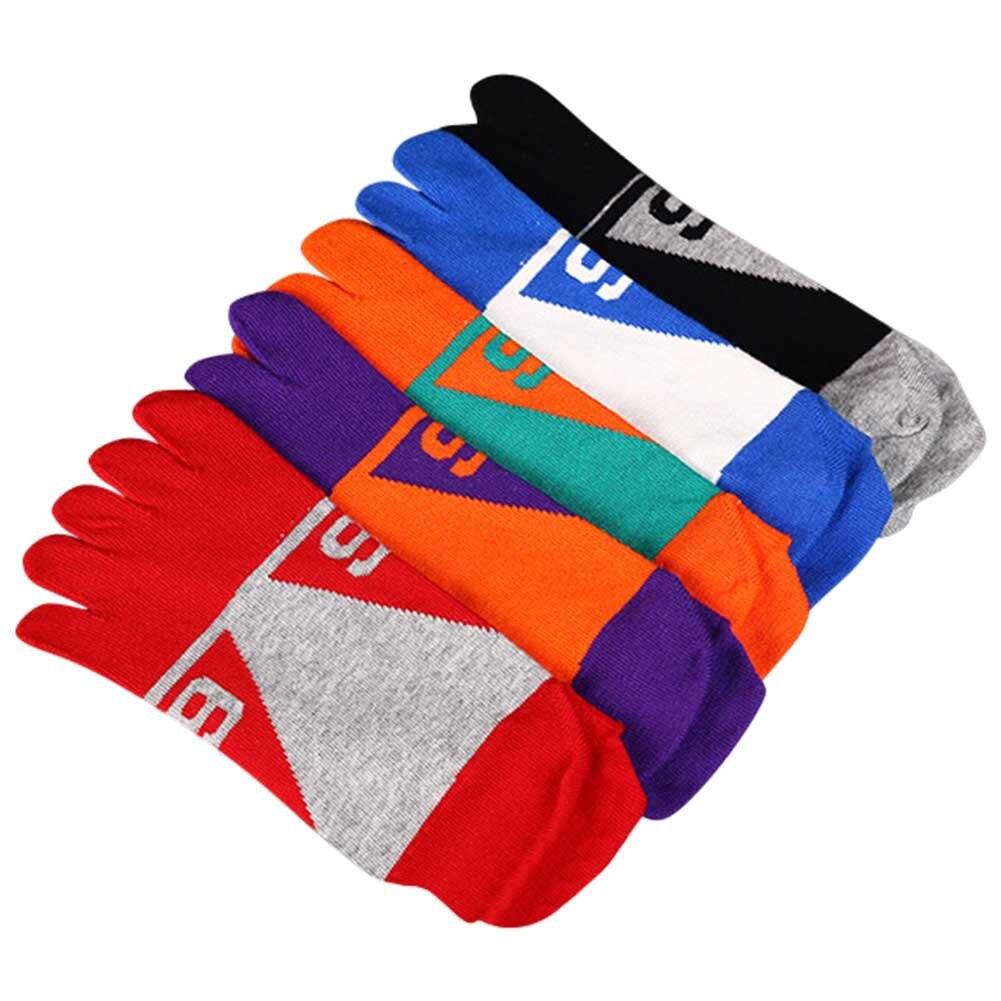5 Pairs of Five Finger Socks Men Pure Cotton Sports Breathable Comfortable Shaping Anti Friction Men Five Finger Socks