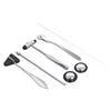 5PCS Neurological Hammer Set Stainless Steel Multifunctional Portable Medical Hammer Set for Nervous System Exam