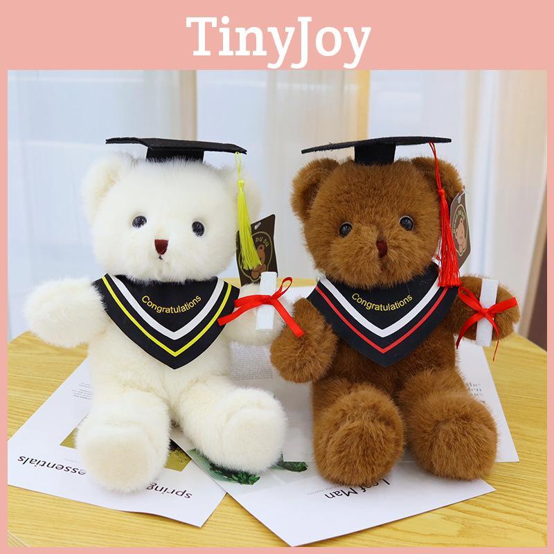 Mortarboard Teddy Bear Plush Stuffed Toy Doll Room Decor Birthday Gift Kids