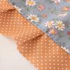 Bunny Ear Half Apron with Pockets Water-Resistant Waist Apron for Kitchen Gardening Adjustable Ties Cute Floral Print Cooking Apron