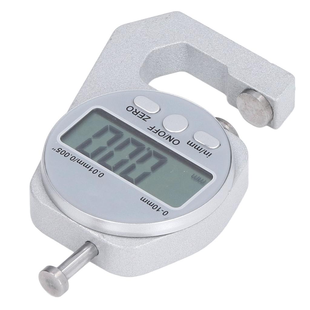 Digital Thickness Gauge 0 To 10mm Auto Power Off System Conversion Button Electronic Thickness Meter