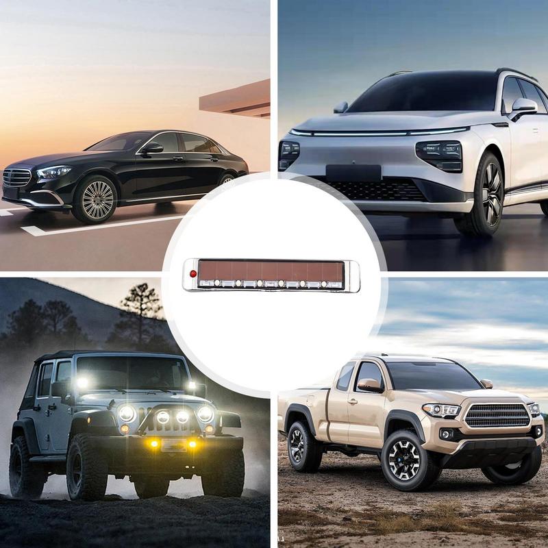 Solar LED Lights For Car High Brightness Car Door Flashing Lights Car Strobe Light Auto Exterior Decoration For Removing Static