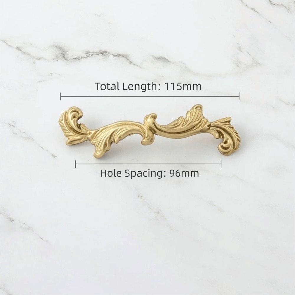 Solid Brass Cabinet Pulls Antique Bronze Finish Drawer Knobs Durable Wardrobe Handles  Bedroom Use