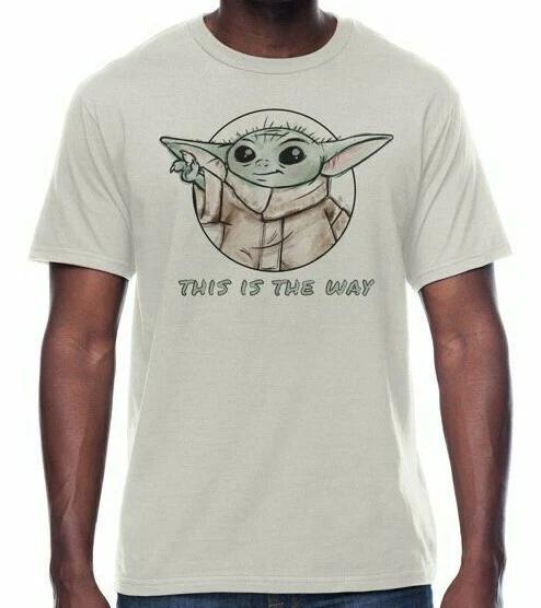 Star Wars The Mandalorian TV Show Baby Yoda This is The Way 100% Cotton T-shirt Mens Tees Top New 3XL