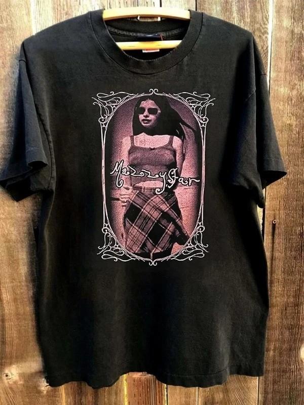 Rare Mazzy Star Band 90s Tour Black Short Sleeve Unisex T shirt vtg S-5XL Unisex T-Shirt XXL
