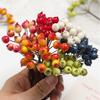 2Pcs 10cm Foam Christmas Berry Bouquet Artificial Flowers DIY Wreath Decoration for Home Wedding Decoration Candy Box Gifts