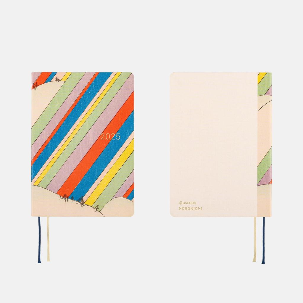 Hobonichi Techo 2025 HON Geisodo/Art Ocean (Rainbow) [A6/1 Page Per Day/January/Monday Start]