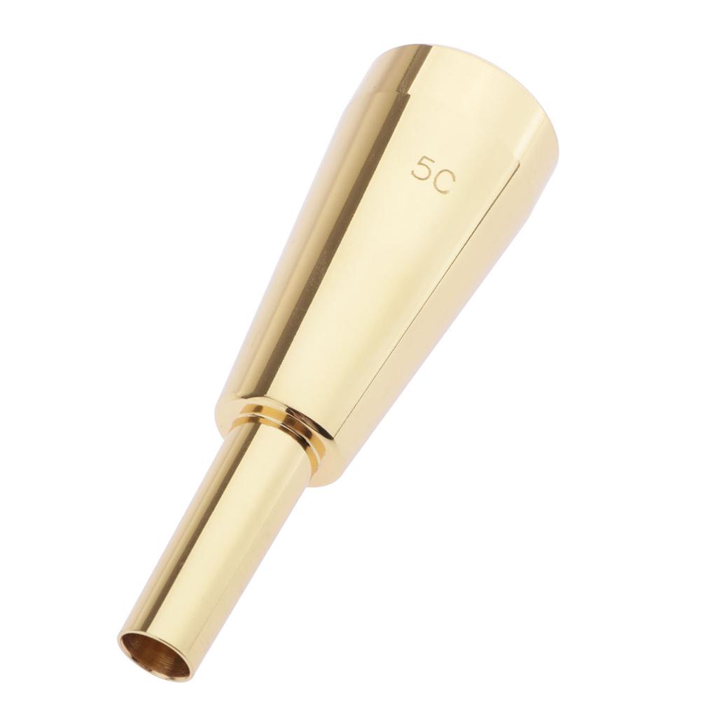 High Quality Trumpet Mouthpiece 5C for Parts Accessories Golden