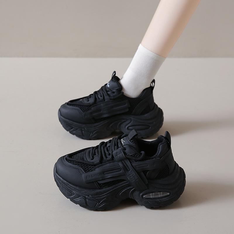 Ins Koreanische Version der neuen Dad-Schuhe für Damen 2025 Herbst Studentensport Laufschuhe Freizeitschuhe Plateau Höhenerhöhung FB891