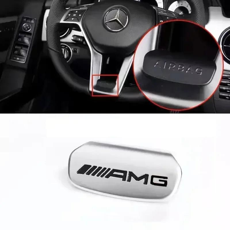 Adesivi Emblema Volante Auto Distintivo Metallico Per Mercedes Benz AMG W206 W204 W205 W212 W213 W221 W222 W223 W251 W464 GLE GLC EM4