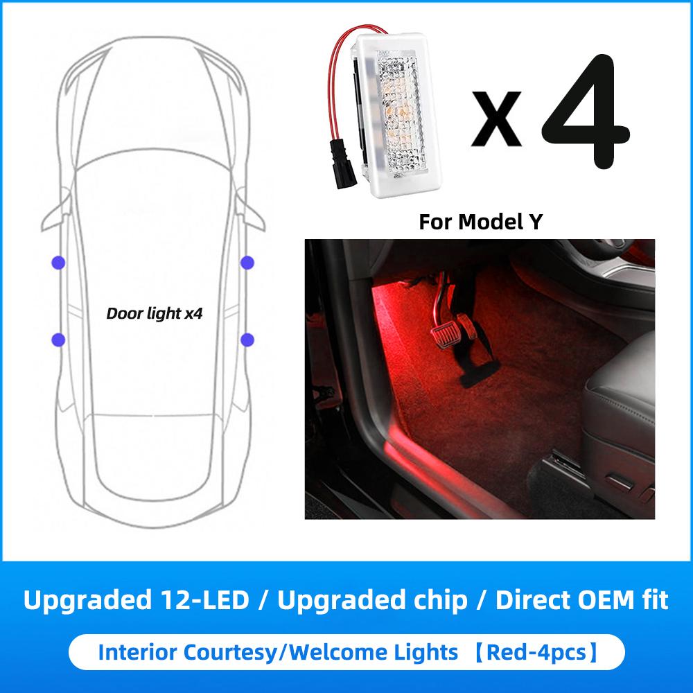 Ultra-bright Interior LED For Tesla Model Y Juniper/Performance/YL 2027- Model 3 Highland 2018-2024 Light Ambient Bulbs