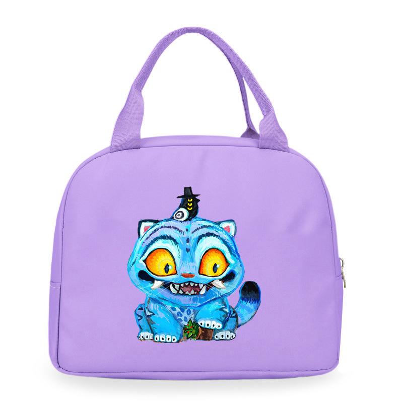 Cartoon Animation Academy Meal Bag Student Thermal Insulation Lunch Box Bag Office Workers Handheld Bento Bag