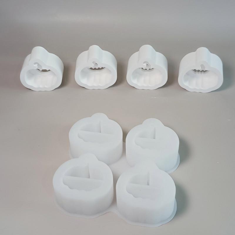 Reusable Heat Resistant Pumpkin Decorating Molds Easy Releasing Design Suitable for Candle Making and Festival Crafts