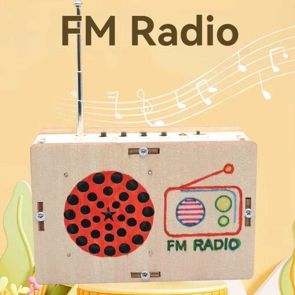 Steam Model Science Education Radio Handmade DIY Scientific Training FM Radio for Home