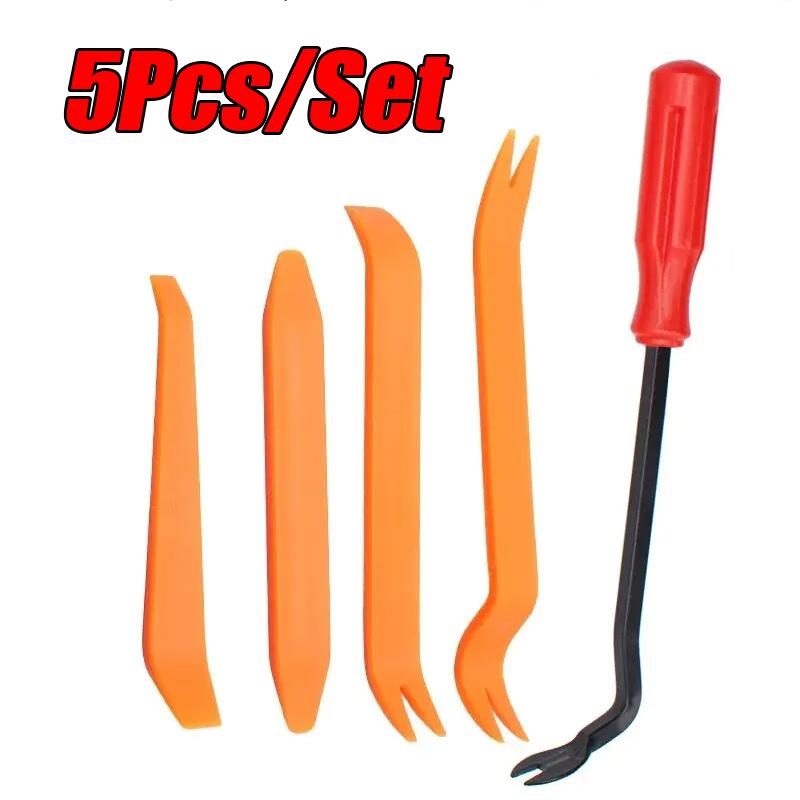 Car Audio Disassembly Tool Dashboard Disassembly Plastic Interior Door Panel Pry Board Crowbar Sound Insulation Conversion Tool 5Pcs set