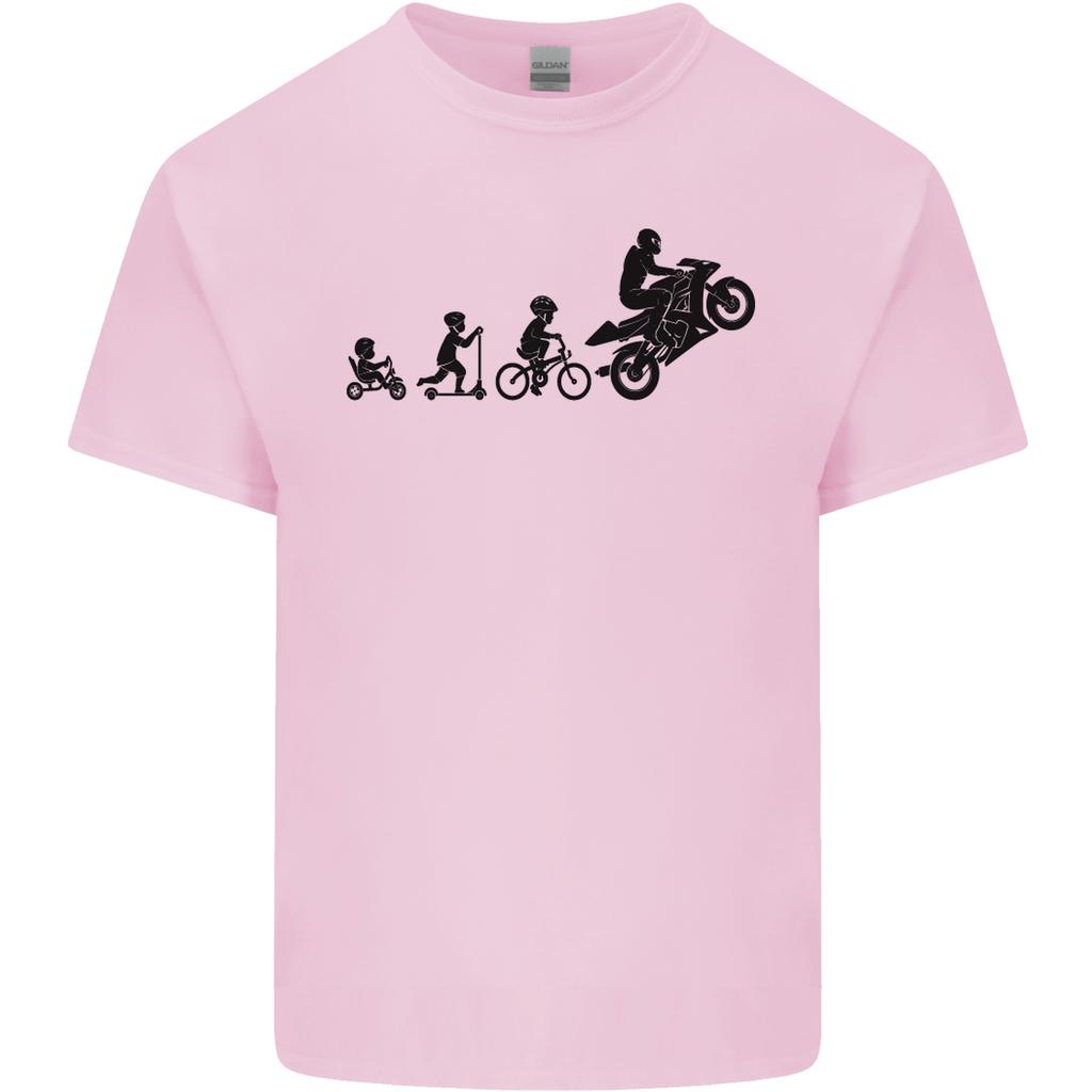 Motorbike Evolution Funny Biker Motorcycle Unisexs Light Cotton TShirt