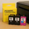 3 Cartouches Compatibles CANON PG-560XL CL-561XL Pixma TS 5300 à TS 7451 &amp; Pixma TS 5350a à TS 7451a &amp; Pixma TS 5350i à TS 7451i