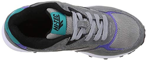 Hi-Tec SHADOW TL Forest Sneakers, Grey/Teal/Purple, Size 23.0 cm