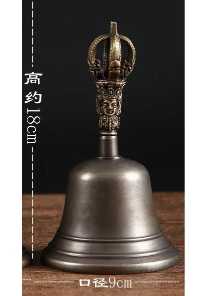 Nepal Bronze Bell Ethereal Sound Tibetan Buddhist Temple Vajra Bell Dorje Wholesale