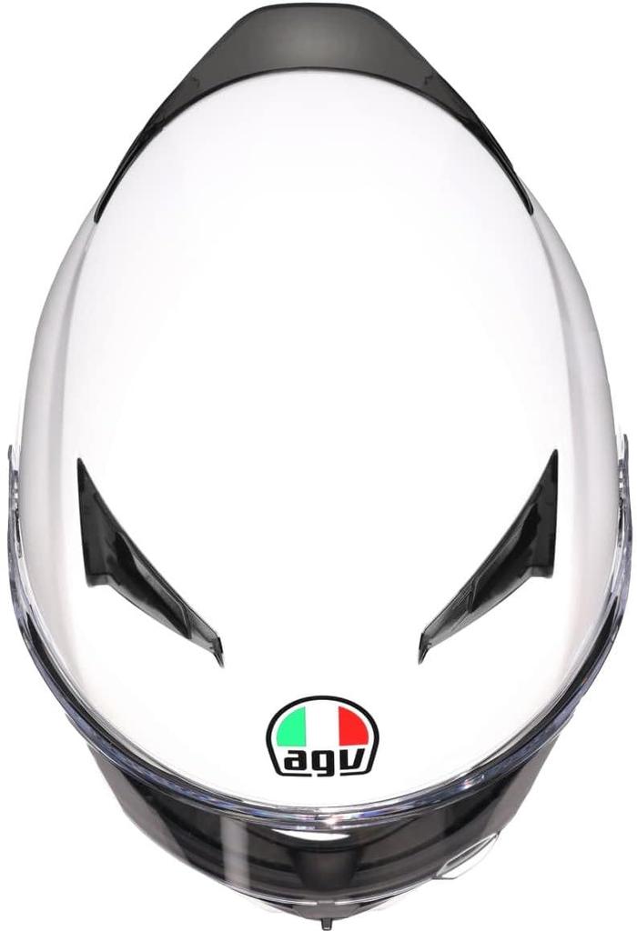 AGV Motorradhelm Integralhelm K3 MONO SETA WEISS Größe S (55-56cm) 18381007014-S