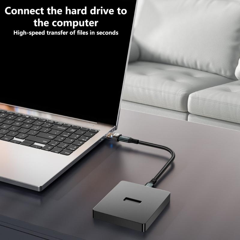 Multifunction High Speed USB to Type C Converter 120W Power Delivery 10Gbps File Transfer with Earphone Compatibilities