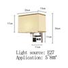 USB Plug Interface Charging Wall Lamp Creative Bedroom with Plug Bedside Led Wall Lamp Hotel Bedside Lamp
